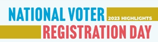 National Voter Registration Day Banner