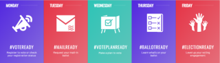 Graphic showing the activities of Voter Education Week.