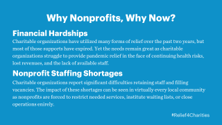 Graphic giving reasons to support nonprofits.