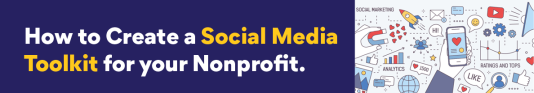 Advertisement for Black Digital with the text, "How to create a social media toolkit for your nonprofit."
