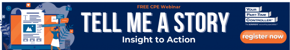 Advertisement for Your Part-Time Controllers' free CPE Webinar.