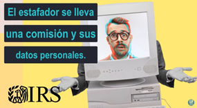 Screenshot of the IRS video in Spanish.