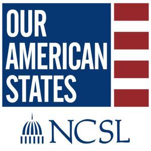 Logo for Our American States, NCSL.